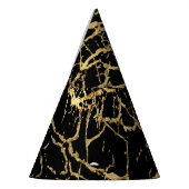 Chapeaux De Fètes Gold Marbling Texture : Elément Design Luxe (Gauche)