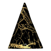 Chapeaux De Fètes Gold Marbling Texture : Elément Design Luxe (Droite)