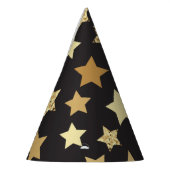 Chapeaux De Fètes Golden Stars du Black Background (Gauche)