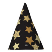Chapeaux De Fètes Golden Stars du Black Background (Droite)
