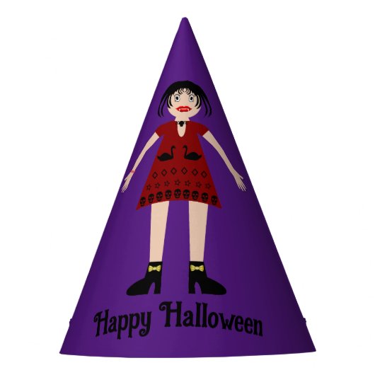 Chapeaux De Fètes Gothique Halloween Vampire Lady Custom (Devant)