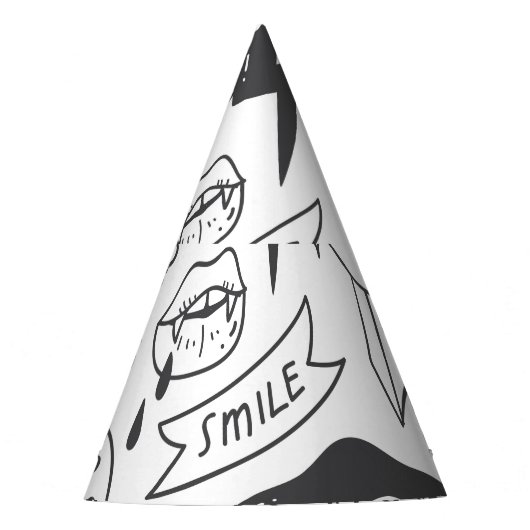 Chapeaux De Fètes Graffiti mignon : Doodle Art Set. (Devant)