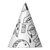 Chapeaux De Fètes Graffiti mignon : Doodle Art Set. (Gauche)