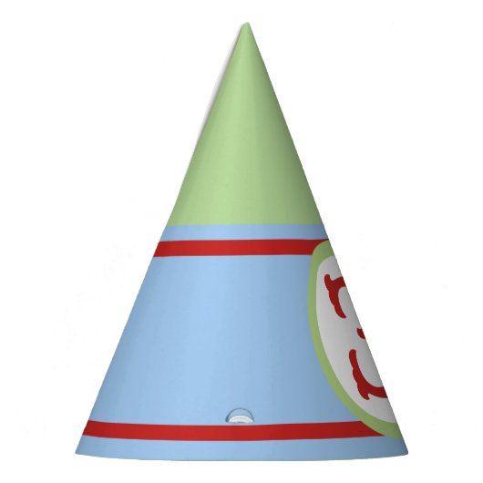 Chapeaux De Fètes Green Baby Blue Red Numéro personnalisé (Gauche)
