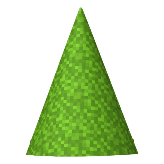 Chapeaux De Fètes Green Pixel Pattern Retro 8-Bit Gaming (Devant)