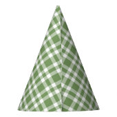 Chapeaux De Fètes Green White Plaid Pattern (Dos)