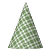Chapeaux De Fètes Green White Plaid Pattern (Gauche)