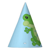 Chapeaux De Fètes Grenouille Anniversaire Bleu (Gauche)