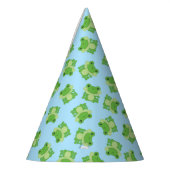 Chapeaux De Fètes Grenouille Anniversaire Bleu (Gauche)