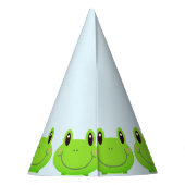 Chapeaux De Fètes Grenouille Anniversaire Thème Bleu Beau (Dos)
