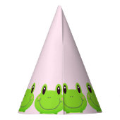 Chapeaux De Fètes Grenouille Anniversaire Thème Fête Jolie rose (Dos)