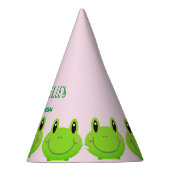 Chapeaux De Fètes Grenouille Anniversaire Thème Fête Jolie rose (Droite)