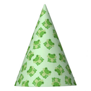 Chapeaux De Fètes Grenouille fête d'anniversaire Vert