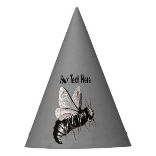 Chapeaux De Fètes Gros Gothique Bones de Crâne d'abeille sur les ail