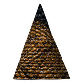 Chapeaux De Fètes Gros plan texture de peau de serpent noir (Droite)