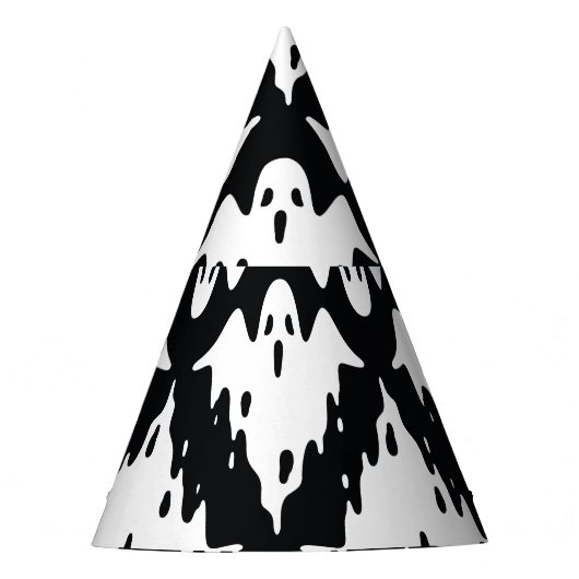 Chapeaux De Fètes Halloween Ghost Éffrayant Motif sans couture (Devant)