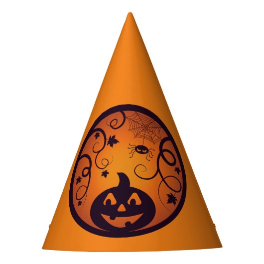 Chapeaux De Fètes Halloween Jack-o'-lantern citrouille visage et ara (Devant)