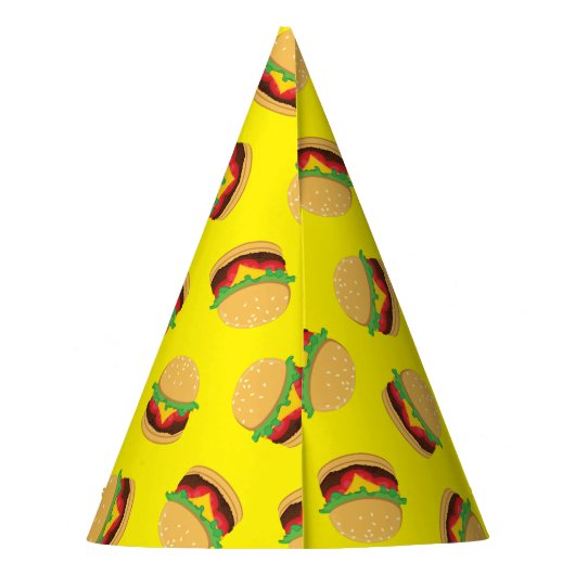 Chapeaux De Fètes Hamburger Anniversaire Fête Burger Casquette (Dos)