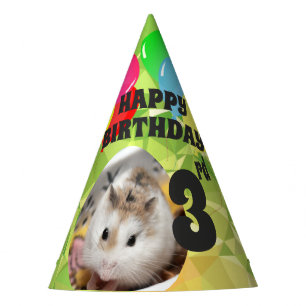 Chapeaux De Fètes Hammyville - Belle Hamster Lime Green Gems
