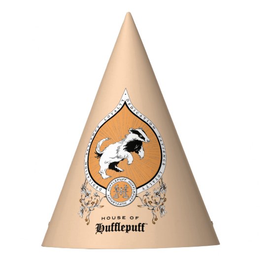 Chapeaux De Fètes HARRY POTTER™ | Délicat croquis HUFLEPUFF™ Crest (Devant)