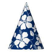 CHAPEAUX DE FÈTES HAWAIIAN HULA (HIBISCUS) NAVY (Gauche)