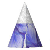 Chapeaux De Fètes Hibiscus & dentelle BLEU (Dos)