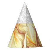 Chapeaux De Fètes Hibiscus & dentelle JAUNE (Dos)