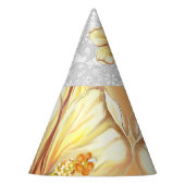 Chapeaux De Fètes Hibiscus & dentelle JAUNE (Gauche)