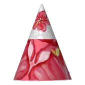 Chapeaux De Fètes Hibiscus & dentelle RED (Devant)