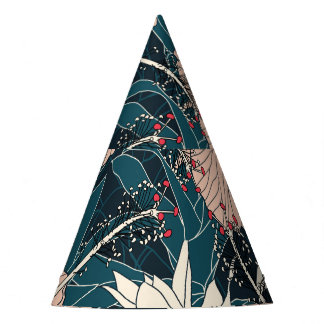 Chapeaux De Fètes Hibiscus rose tropical, arrière - plan sombre