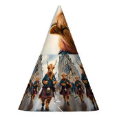 Chapeaux De Fètes Highland Harmony : Bagpipe Highland Cow Band (Gauche)