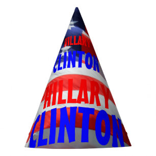 Chapeaux De Fètes Hillary Clinton à la tête du président américain