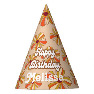 Chapeaux De Fètes Hippie Flower Retro les années 70 30e anniversaire