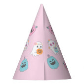 Chapeaux De Fètes Hippie Halloween Pink Ghost (Dos)