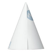 Chapeaux De Fètes Hippo Anniversaire bleu doux (Dos)