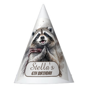 Chapeaux De Fètes Hivernal Vibes Raccoon - Casquette de fête d'anniv
