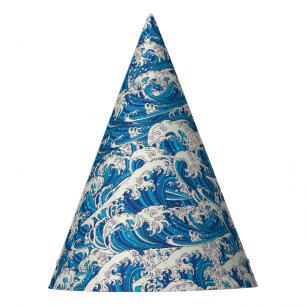 Chapeaux De Fètes Hokusai la Grande vague Motif Nautique