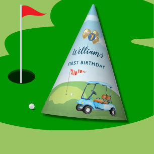 Chapeaux De Fètes Hole In One Boy Golf Par tee 1er Anniversaire