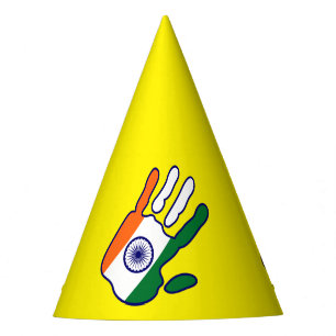 Chapeaux De Fètes holiES - Inde Drapeau main + vos idées