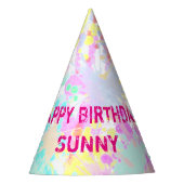 Chapeaux De Fètes holiES - Splashes pastel motif transparent 1 (Devant)