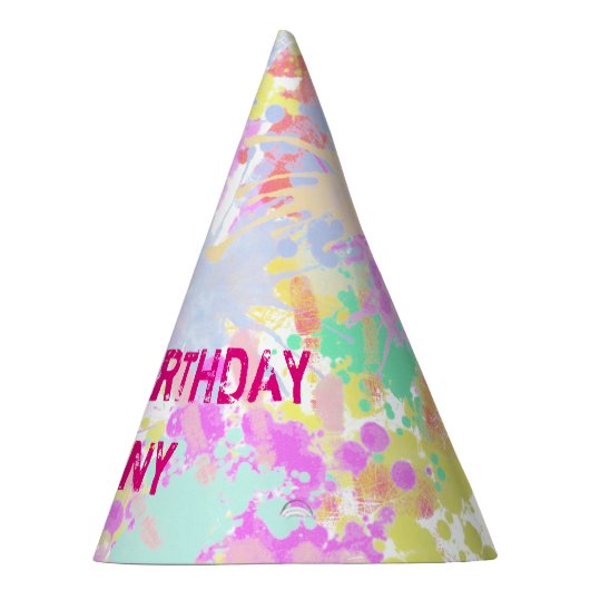 Chapeaux De Fètes holiES - Splashes pastel motif transparent 1 (Droite)