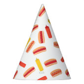 Chapeaux De Fètes Hot Dog Fast Food Motif barbecue (Gauche)