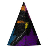 Chapeaux De Fètes Houndstooth : imitation de toile brute. (Dos)