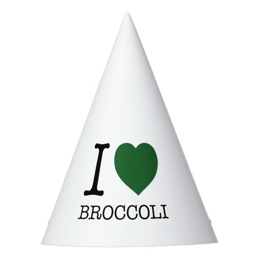 CHAPEAUX DE FÈTES I LOVE BROCCOLI (Devant)
