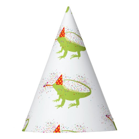 Chapeaux De Fètes Iguana Lizard Fête Animaux ayant une fête (Devant)