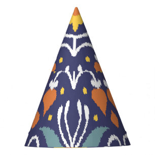 Chapeaux De Fètes Ikat fait main : Tissu ethnique boho