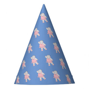 Chapeaux De Fètes illusima Ballerina Hippo bleu