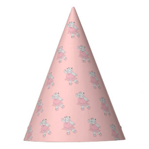 Chapeaux De Fètes illusima Ballerine Hippopotame Rose Clair