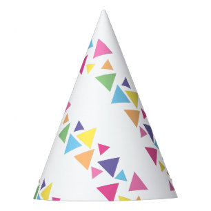 Chapeaux De Fètes illusima Triangles Arc-en-ciel Diagonaux Fête