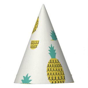 Chapeaux De Fètes Illustration amusante Vintage ananas sans voile.